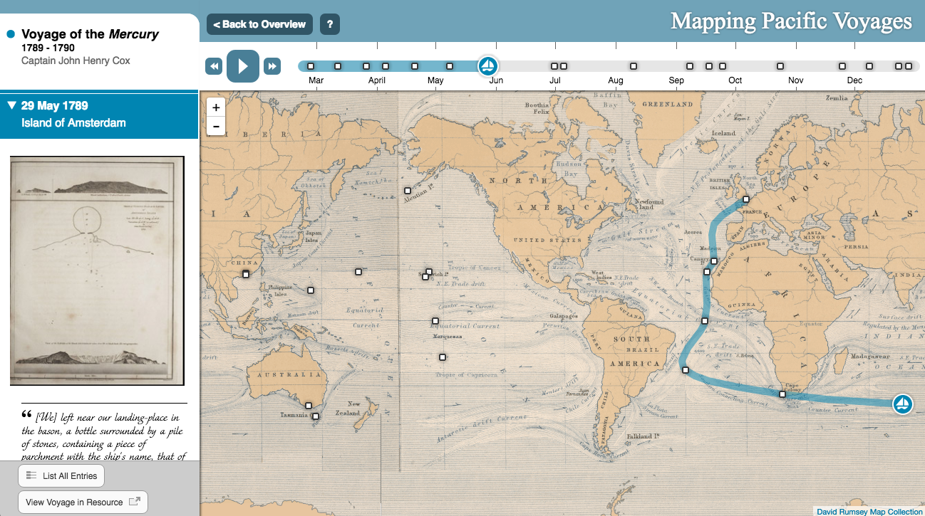 Mapping Pacific Voyages
