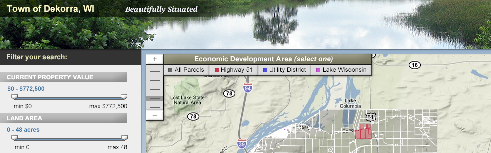 Dekorra Economic Development Map